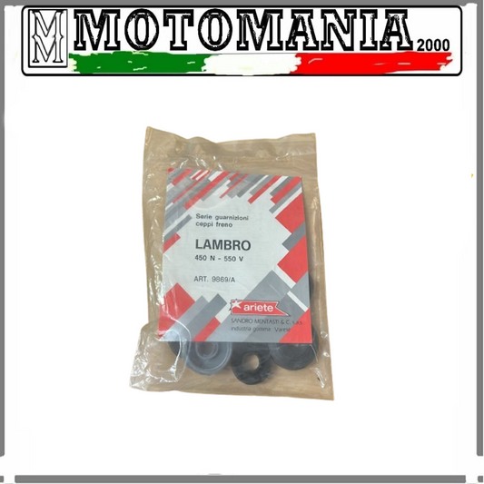 9869/A - ARIETE SERIE GUARNIZIONI CEPPI FRENO LAMBRO 450 N - 550 V