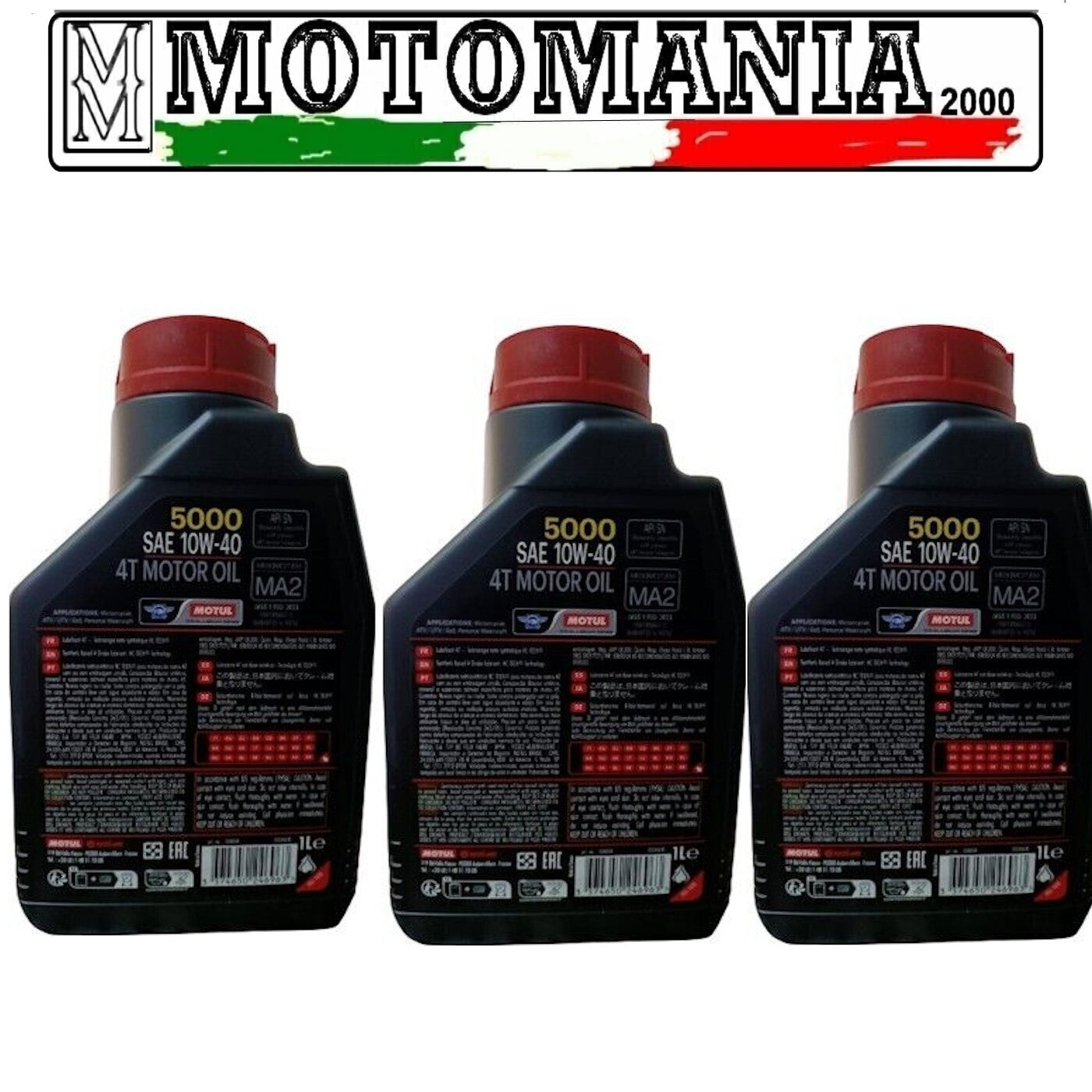 104054 OLIO MOTORE MOTUL 5000 10W40 4T - 3L *