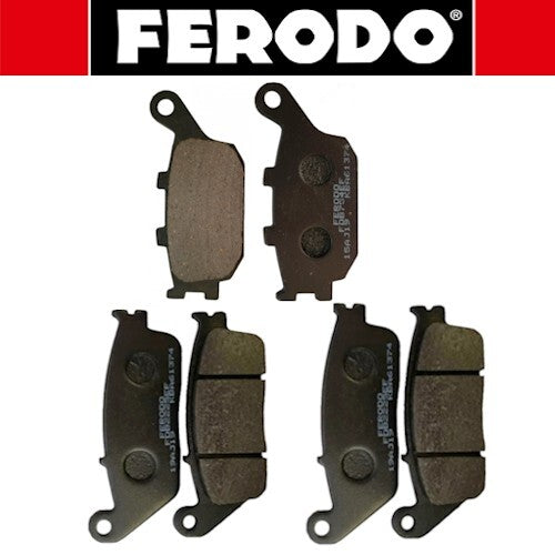 SERIE PASTIGLIE FRENO ANTER. E POSTER. PER HONDA HORNET 600/600S DA 98 A 02 *