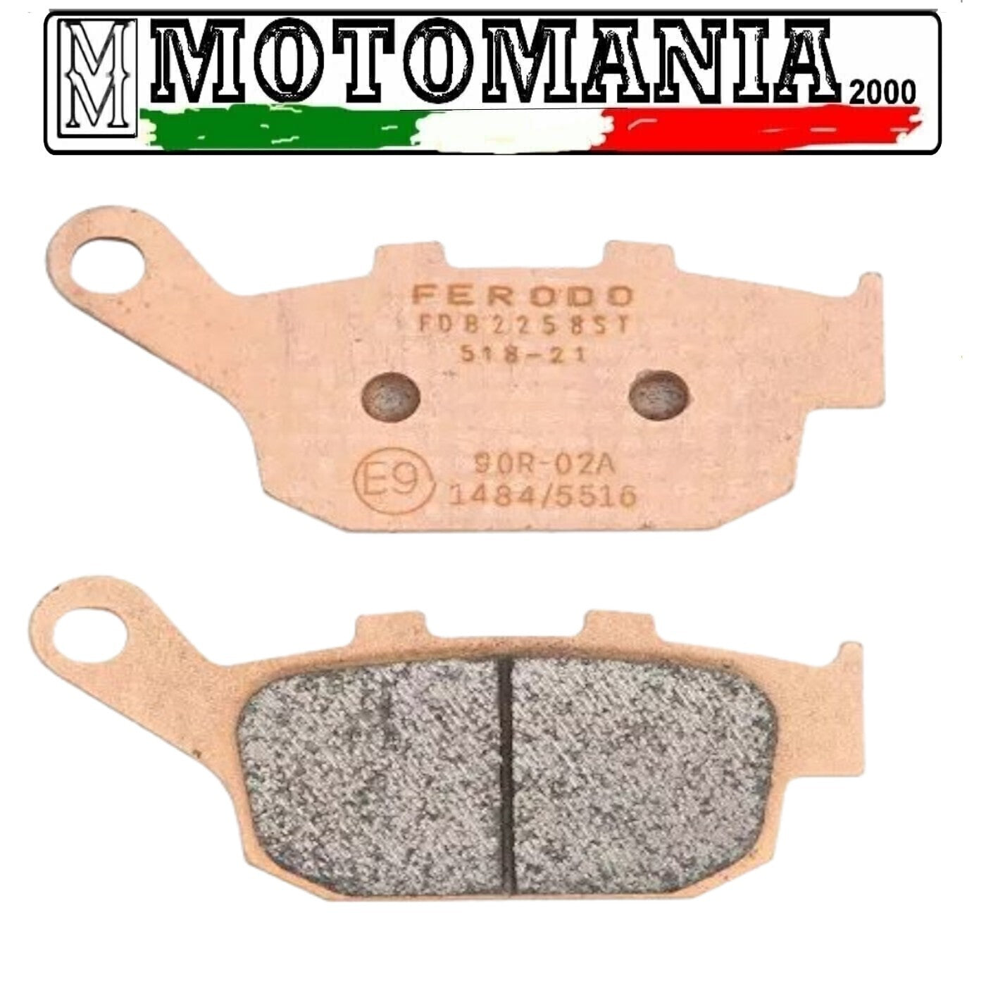 FDB2258ST PASTIGLIE FRENO FERODO SINTER GRIP PER HONDA /KAWASAKI /SUZUKI *
