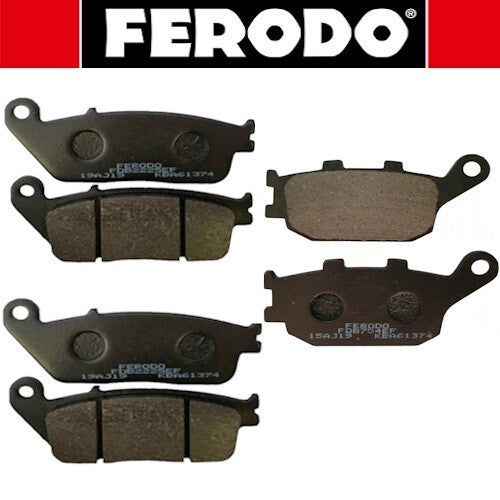 SERIE PASTIGLIE FRENO ANTER. E POSTER. PER HONDA HORNET 600/600S DA 98 A 02 *