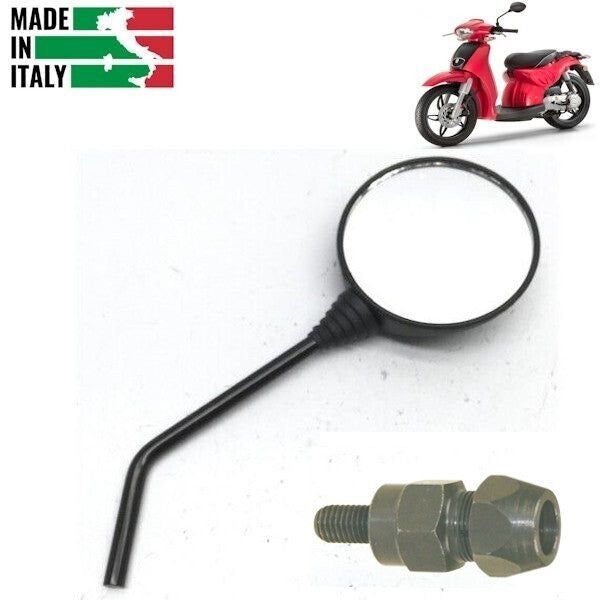 SPECCHIETTO DESTRO COMPLETO DI ADATTATORE DX PER APRILIA SCARABEO 50-100CC *
