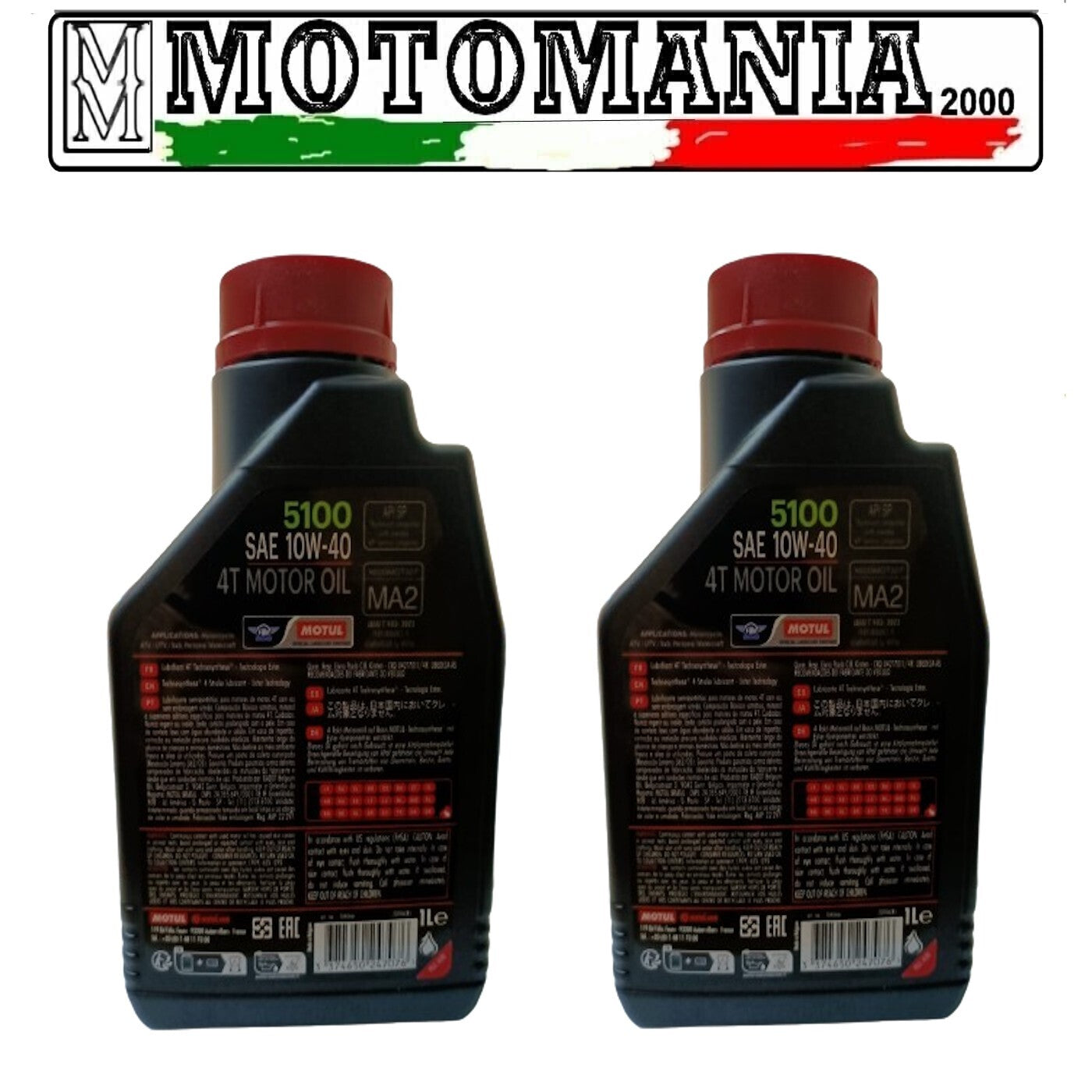 104066 OLIO MOTORE MOTUL 5100 10W40 4T - 2L *