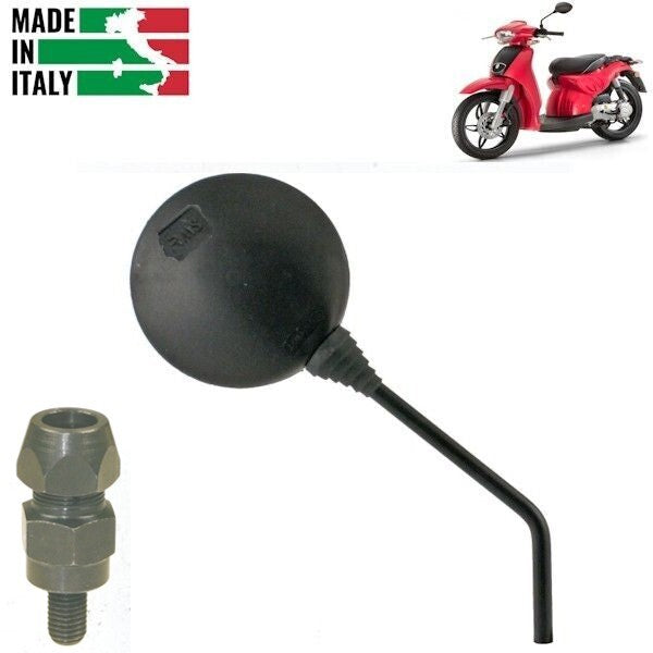 SPECCHIETTO DESTRO COMPLETO DI ADATTATORE DX PER APRILIA SCARABEO 50-100CC *