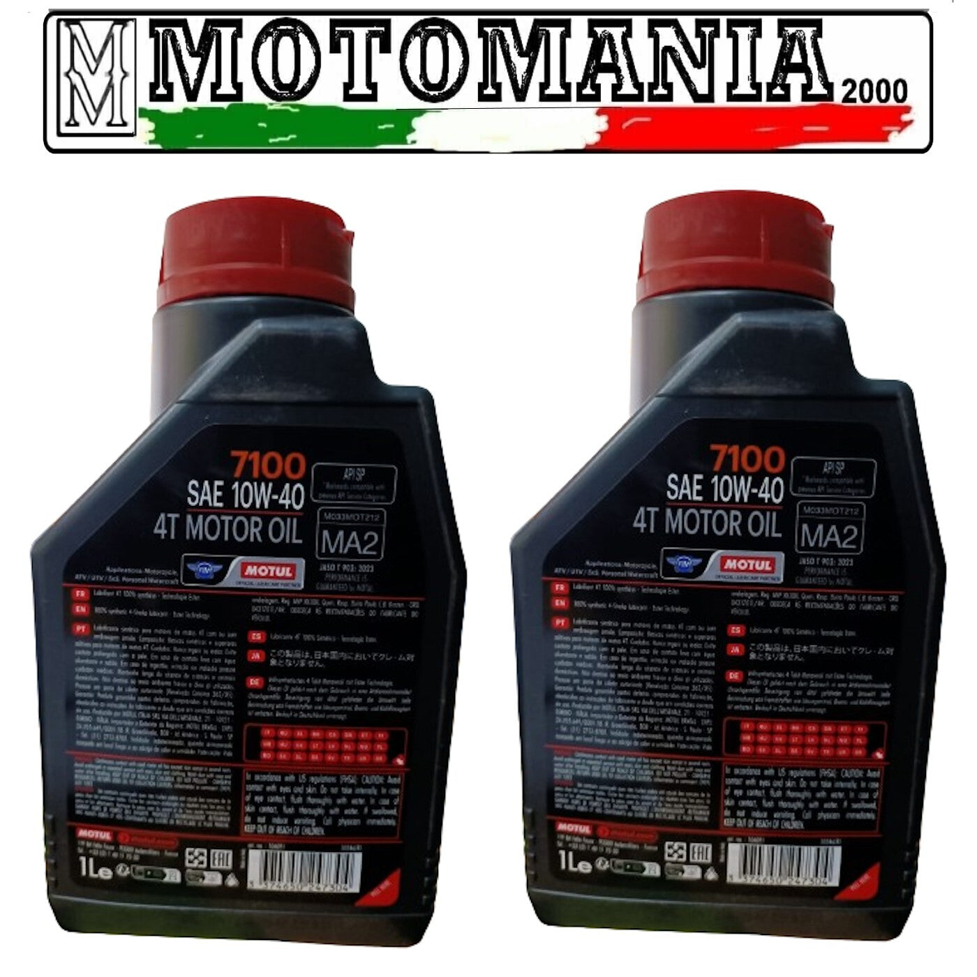 104091 OLIO MOTORE MOTUL 7100 10W40 4T - 2L * SINTETICO