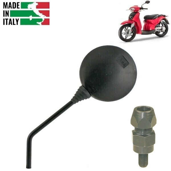 SPECCHIETTO SINISTRO COMPLETO DI ADATTATORE SX PER APRILIA SCARABEO 50-100CC *