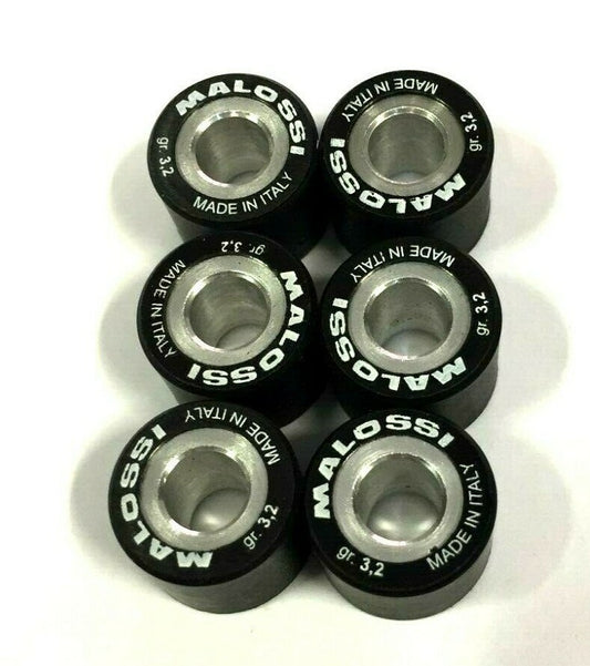 669417A0 KIT 6  RULLI 15X12 GR.3,2 MALOSSI APRILIA-BENELLI-BETA-CAGIVA-MBK-50