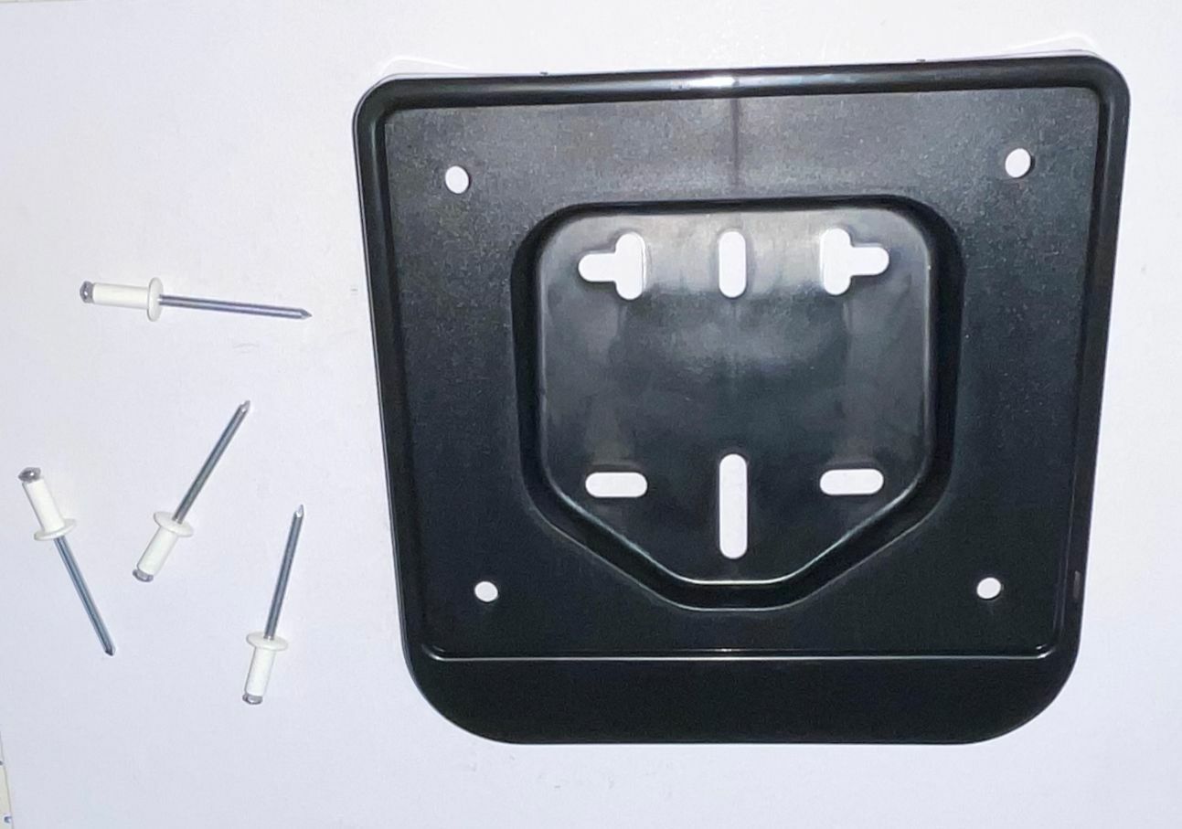 PLASTIC LICENSE PLATE HOLDER COMPLETE WITH RIVETS FOR MOPED AND SCOOTER 50
