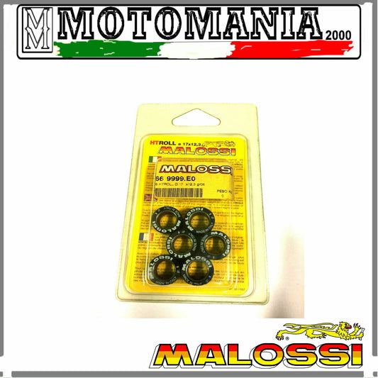 669999E0 KIT 6 RULLI VARIATORE 17X12,3 GR.06 MALOSSI VEDI APPLICAZ.
