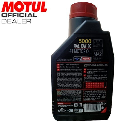 104054 OLIO MOTORE MOTUL 5000 10W40 4T - 1L *