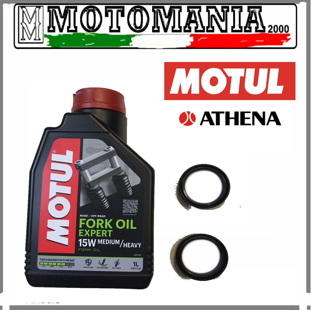 MOTUL 43X54X11 DUCATI SUPERSPORT 800 -04 15W FORK OIL + OIL KIT