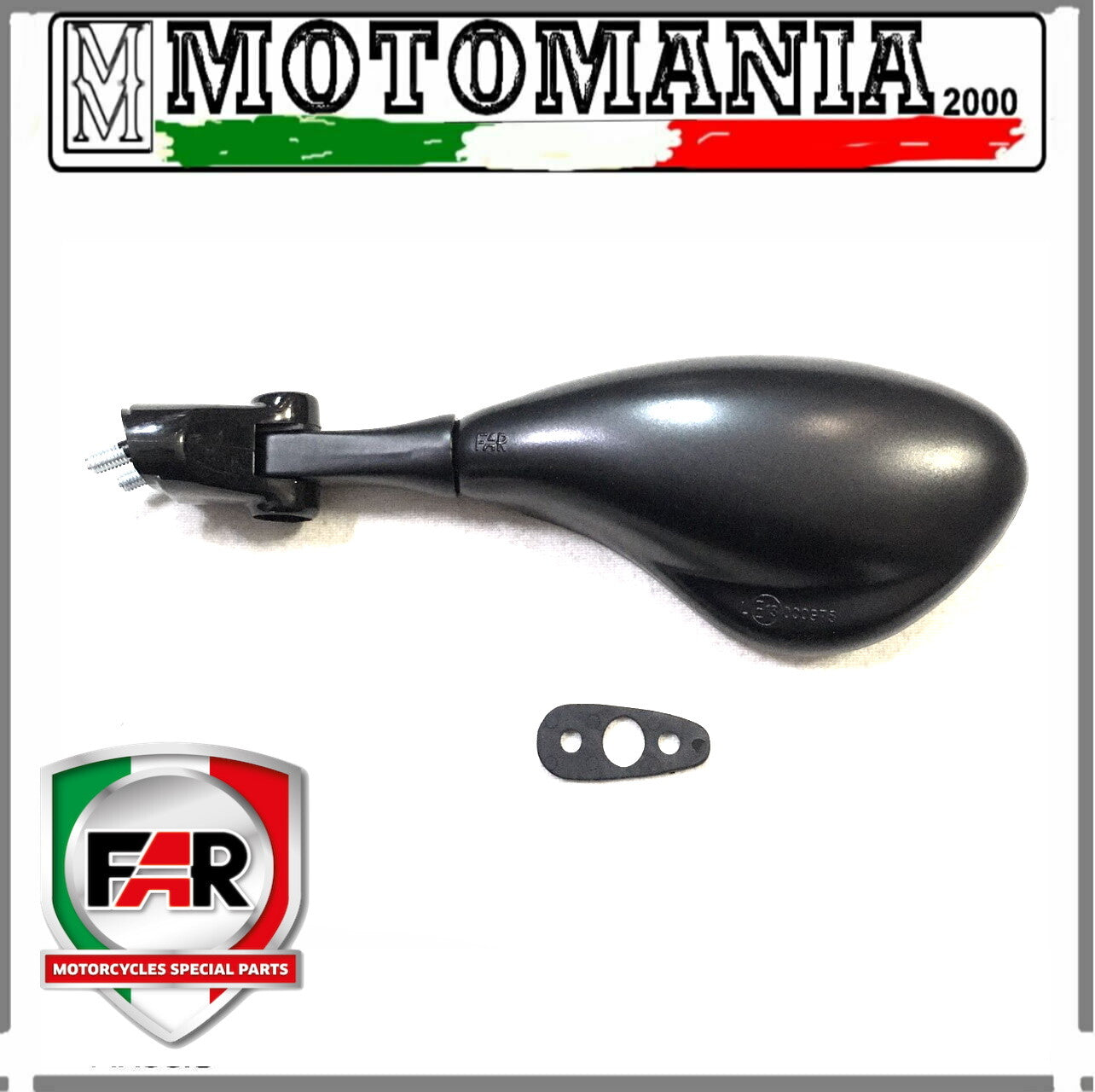 SPECCHIO RETROVISORE NERO SX PER SUZUKI GSX 600-750 TL 1000 R-S