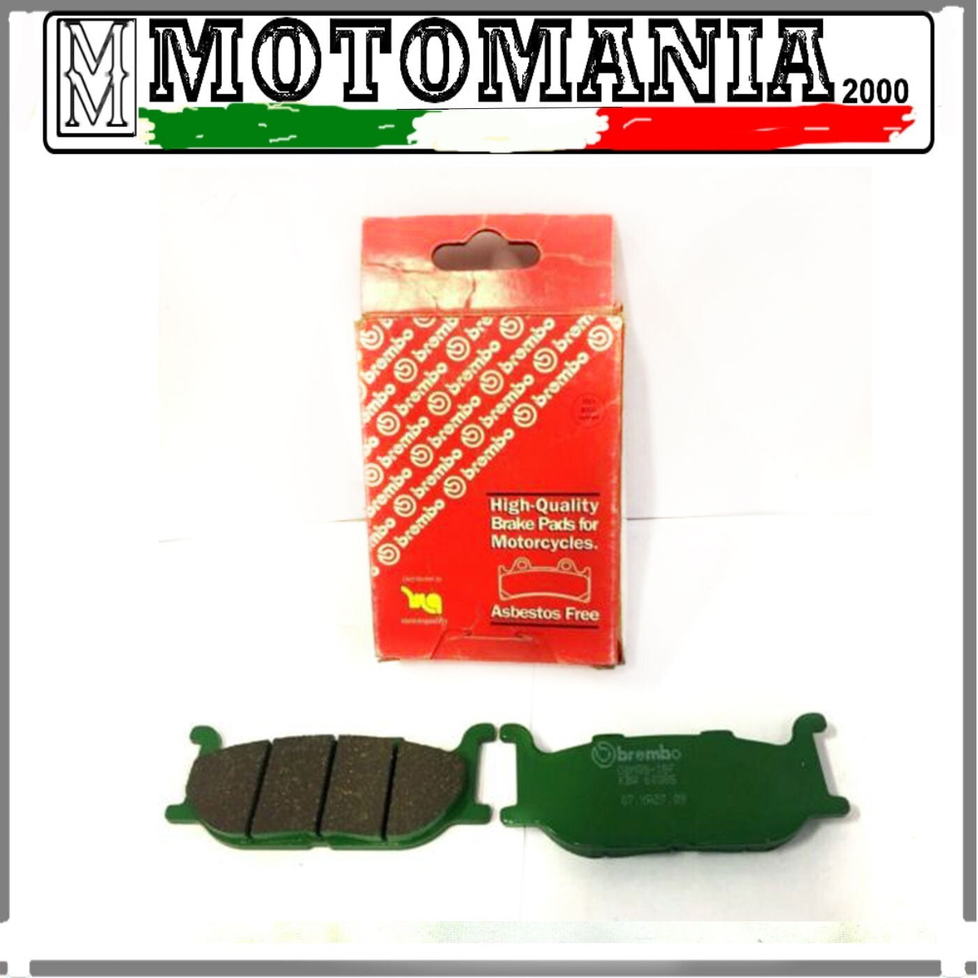 07.YA27.09 CP PASTIGLIE ANT.BREMBO YAMAHA T-MAX 500-01-03 MAJESTY 400