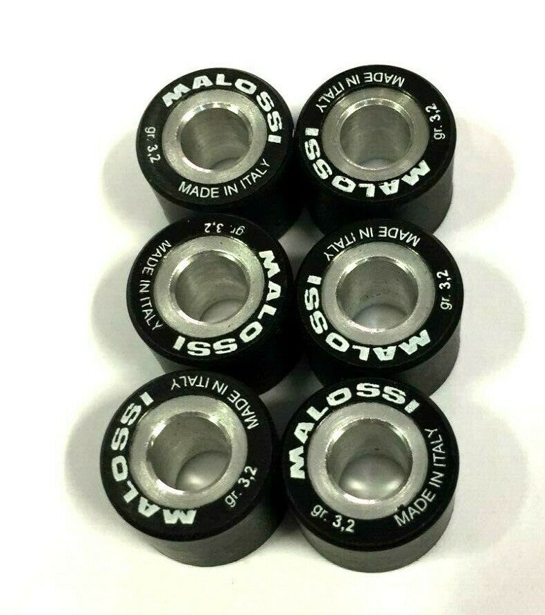 669417A0 KIT 6 ROLLERS 15X12 GR.3.2 MALOSSI APRILIA-BENELLI-BETA-CAGIVA-MBK-50