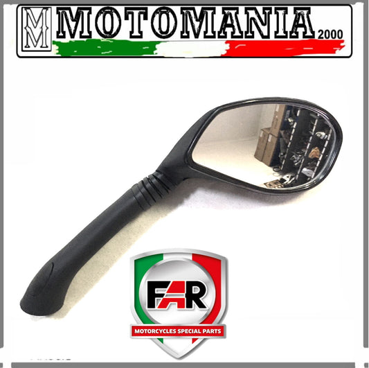 BLACK RIGHT REARVIEW MIRROR FOR LEONARDO ST 125-150-250 FAR