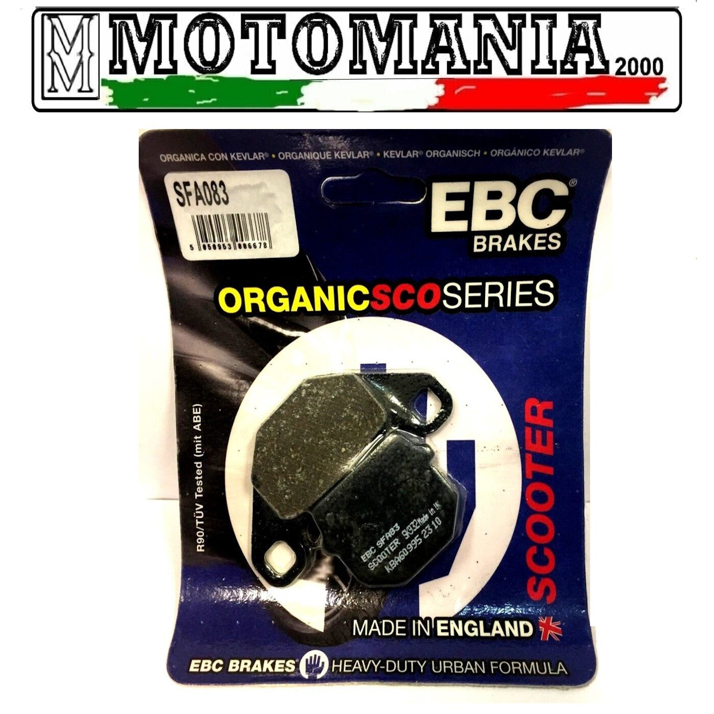 R1208300  CP PASTIGLIE FRENO EBC FA083  APRILIA RS 50-125 4T 2011-2015  *
