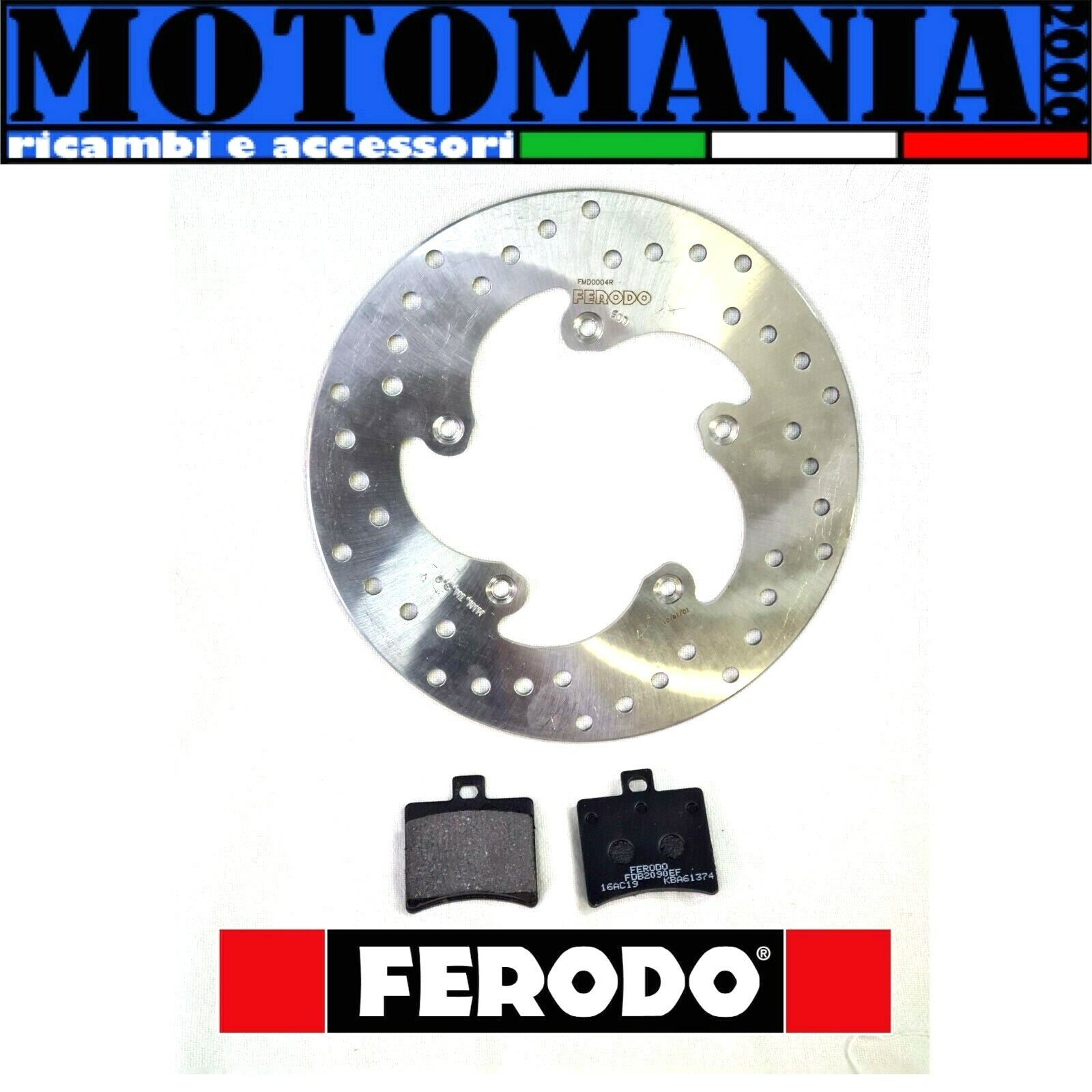POST BRAKE DISC. + BRAKE PADS FERODO APRILIA SCARABEO LEONARDO ATLANTIC