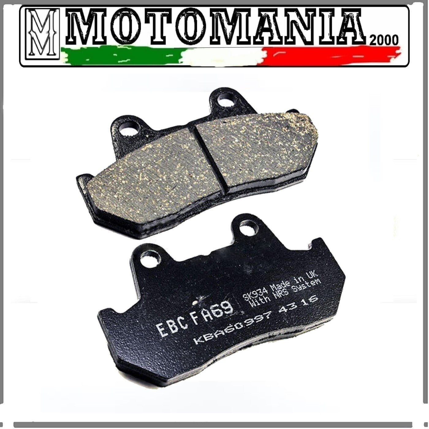 R1206900 PASTIGLIE FRENO POSTERIORE HONDA CX500-GL1000
