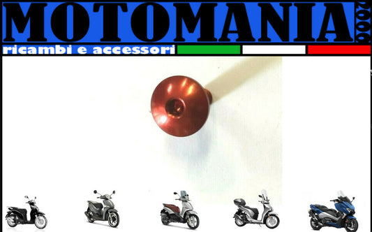 VITE TESTA BOMBATA 5X15 PER CARENE ROSSO IN ERGAL *