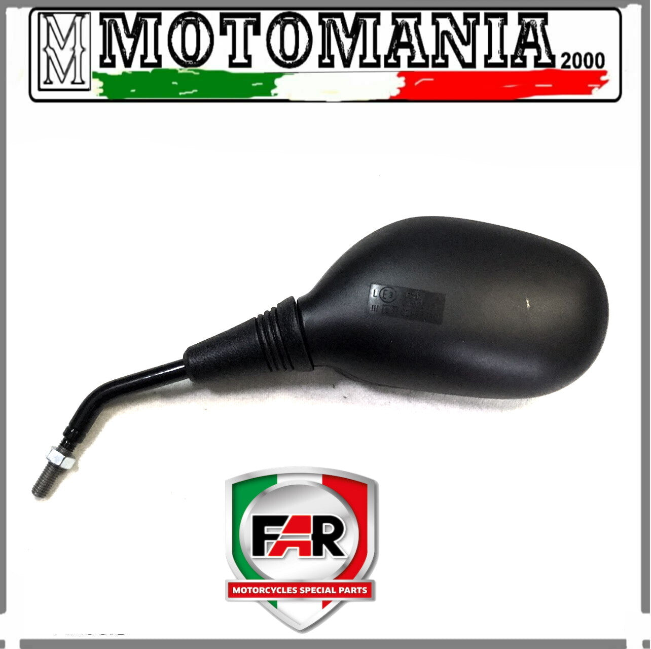 BLACK SX REARVIEW MIRROR FOR HONDA SH 125/150/300 2007-2016 FAR