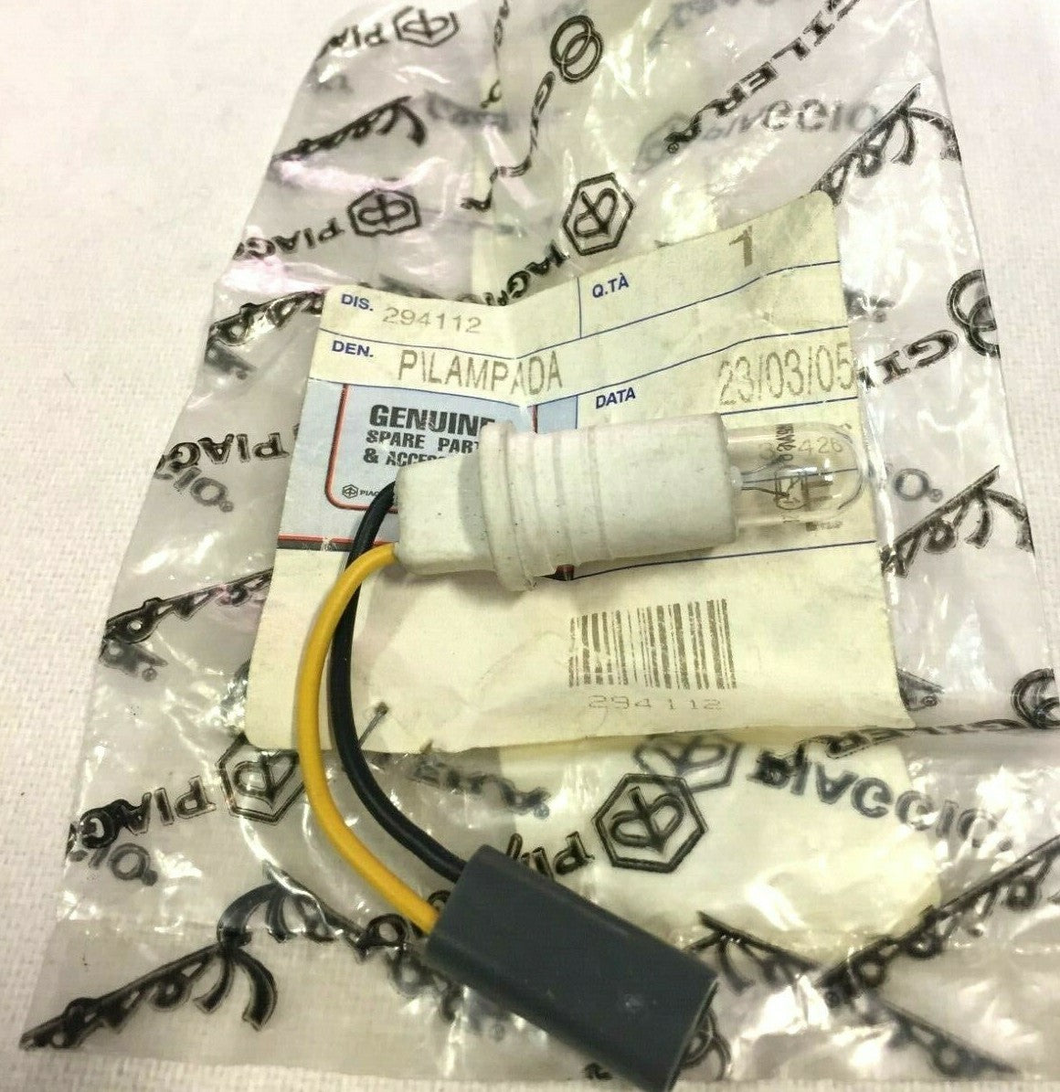 294112 PORTALAMPADA ANTERIORE ORIGINALE PIAGGIO VESPA ET2 50 1997-2001