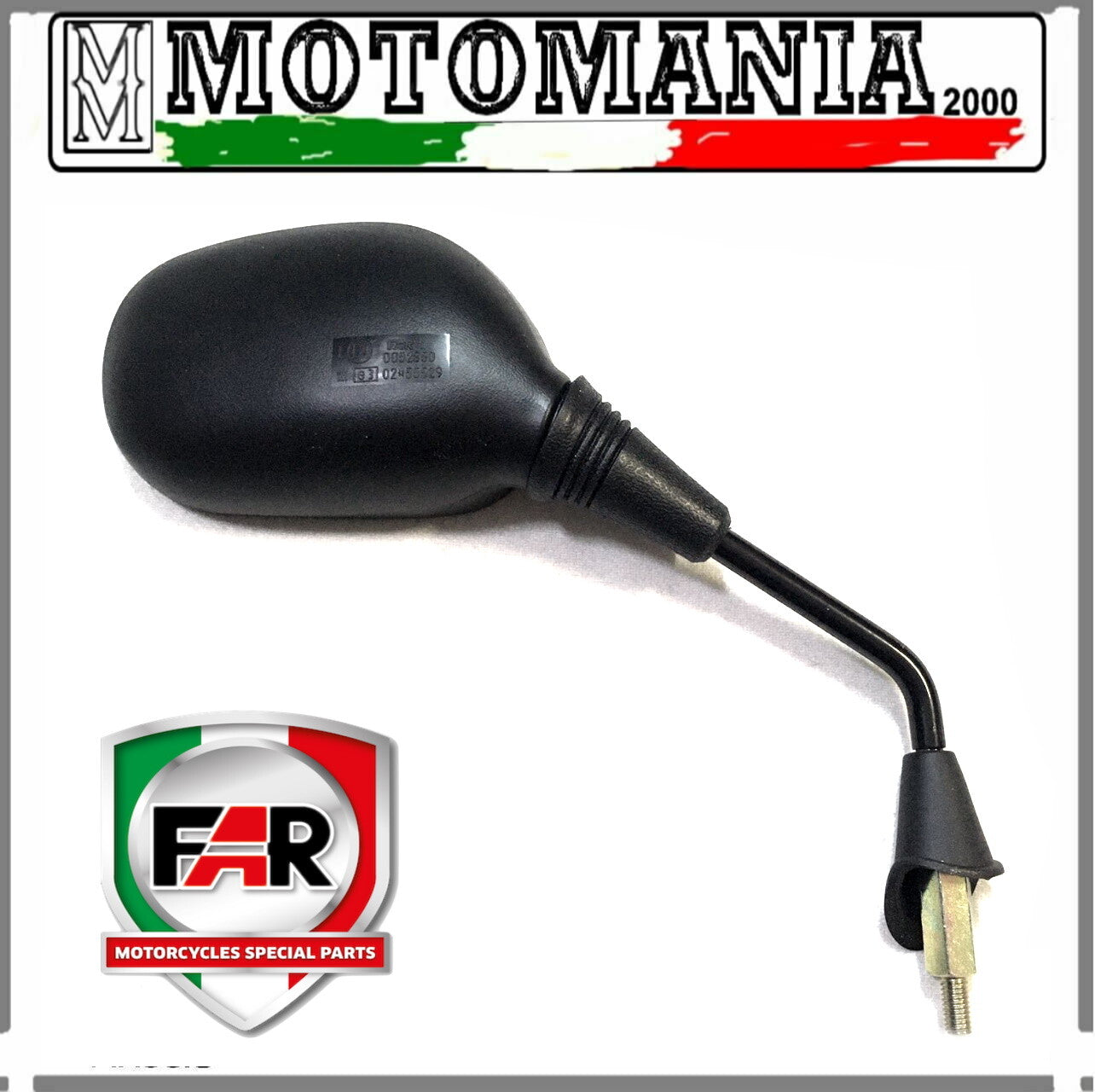 BLACK RIGHT REARVIEW MIRROR FOR SUZUKI BURGMAN 125-150,SIXTEEN 150