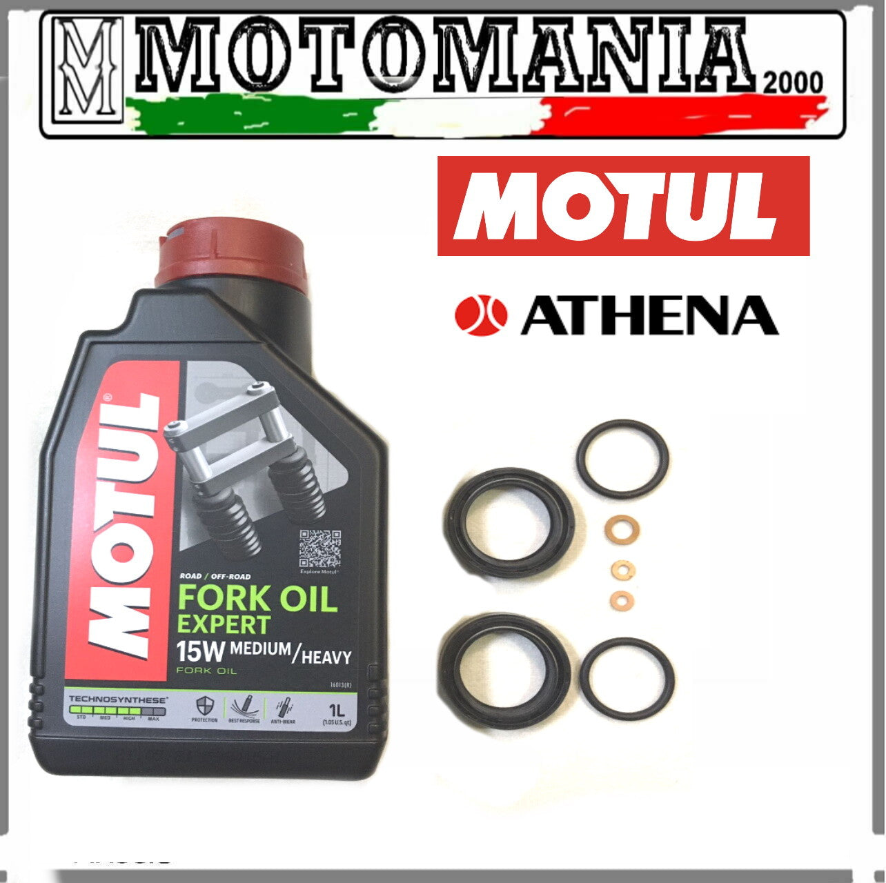 KIT PARAOLI + OLIO FORCELLA 15W MOTUL COMPL.DI ORING HARLEY 883 -1000 SPORTSTER*