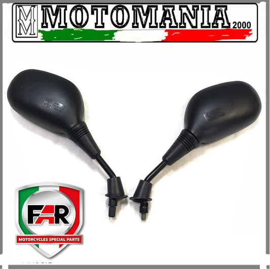 PAIR OF BLACK LEFT AND RIGHT MIRRORS FOR HONDA SH 125/150 2001-2007