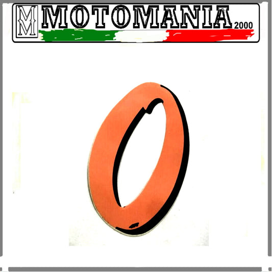 NUMERO 0 ARANCIO FLUO LARGHEZZA 10 MM LUNGHEZZA 10 MM *