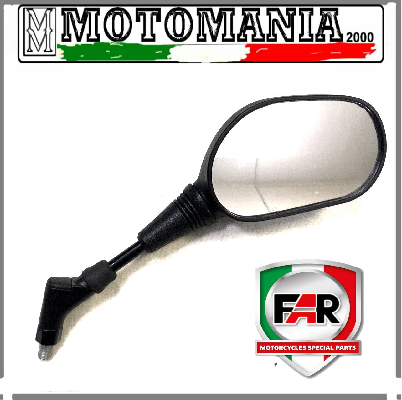 BLACK RIGHT REARVIEW MIRROR FOR SUZUKI GSF 650 - BURGMAN 200 - XT 660 GSX 1300