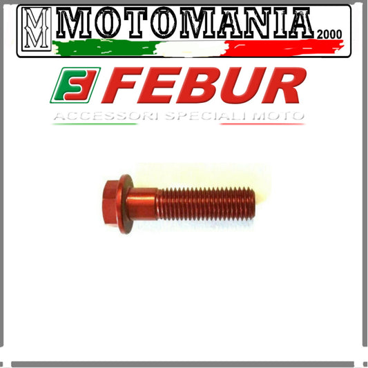 BULLONE 6X35 IN  ERGAL  ROSSO TESTA ESAGONALE mm.8  *