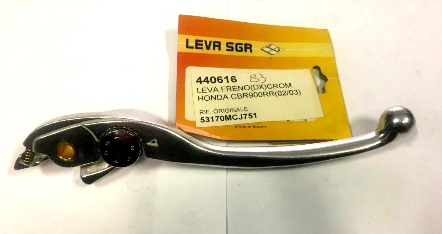 SGR 440616 RIGHT BRAKE LEVER CHROME HONDA CBR 900 RR -2002 -2003