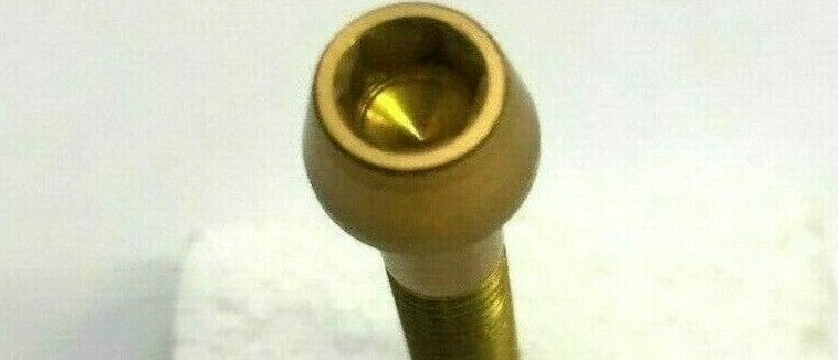 VITE TESTA SVASATA PER CARENA MOTO 6X35 ORO IN ERGAL *
