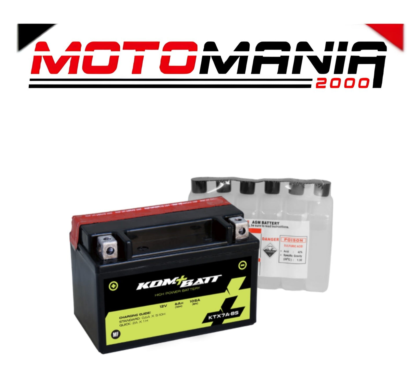 BATTERIA KOMBATT KTX7A-BS