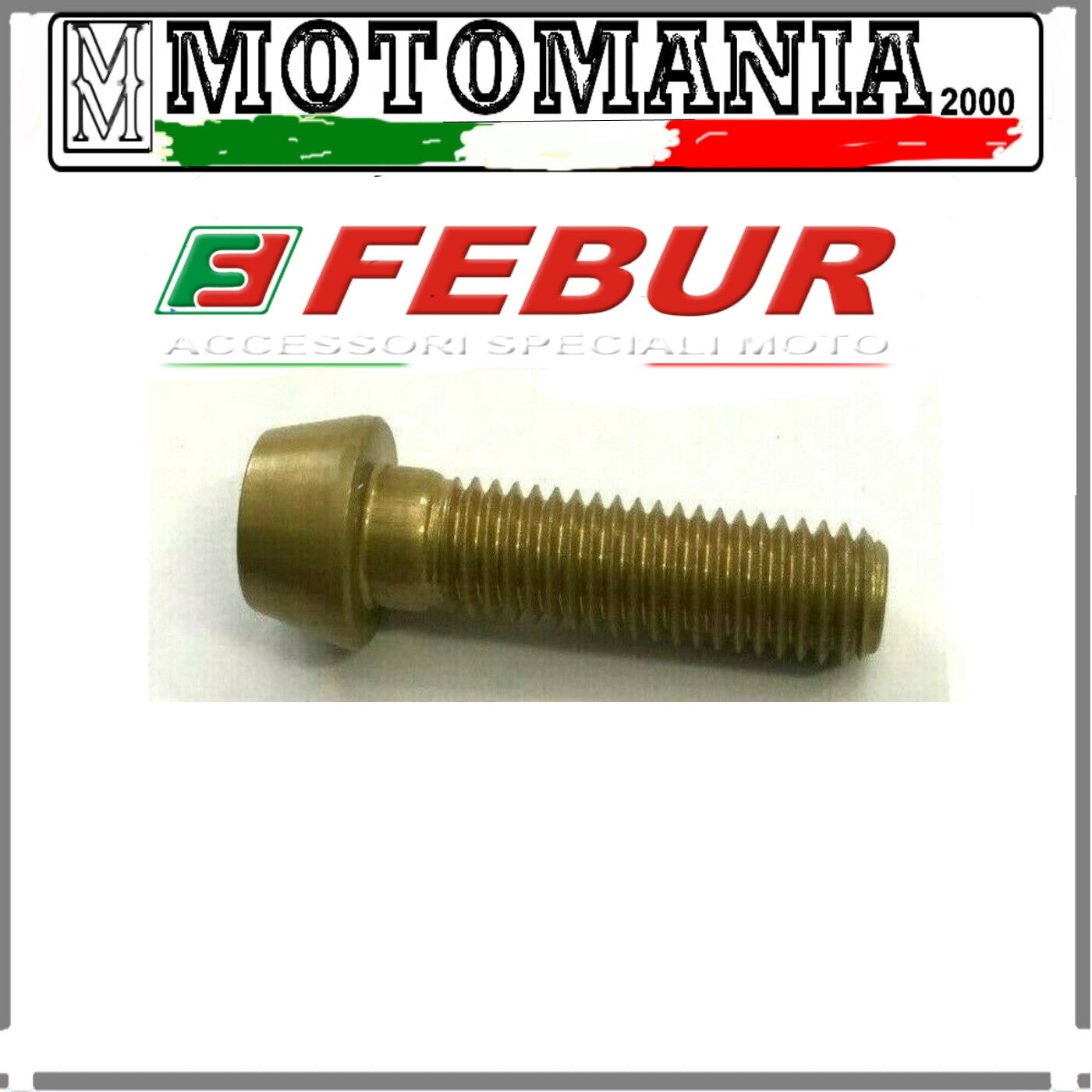 VITE TESTA SVASATA 6X25 IN ERGAL PER CARENA MOTO COLORE ORO *