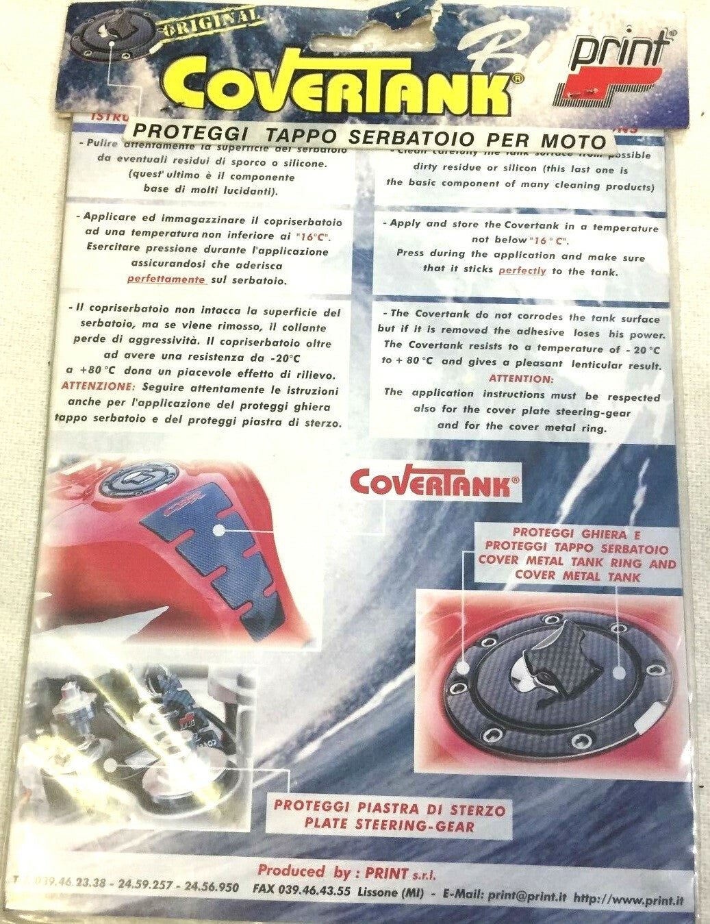 CARBON RESIN TANK PROTECTION FOR DUCATI MOTORCYCLES