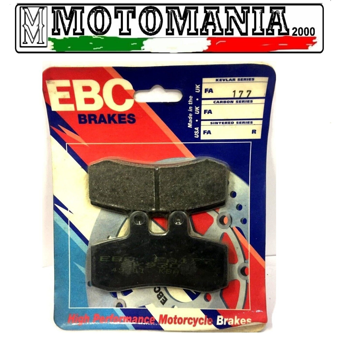 R1217700  PASTIGLIE FRENO ANTERIORE APRILIA PEGASO 650  *