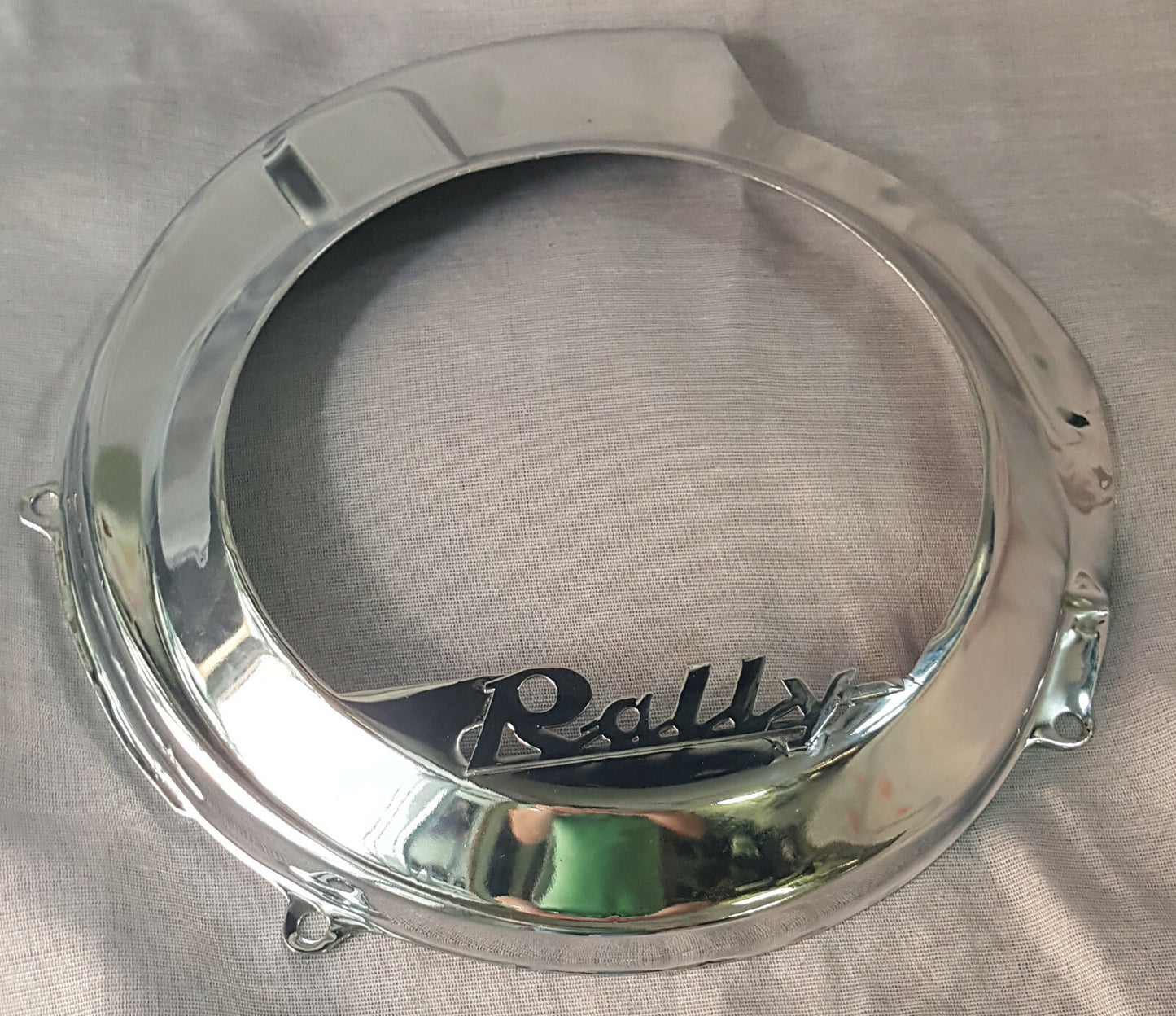 VESPA RALLY FAN COVER ALL MODELS WITH ALL CHROME STEEL WRITING
