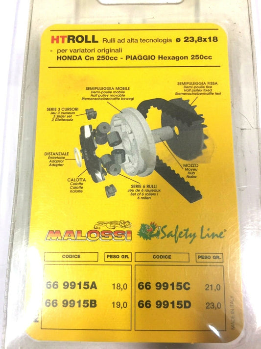 669915.D0 KIT RULLI VARIATORE 23,8X18 GR.23 PIAGGIO HEXAGON 250