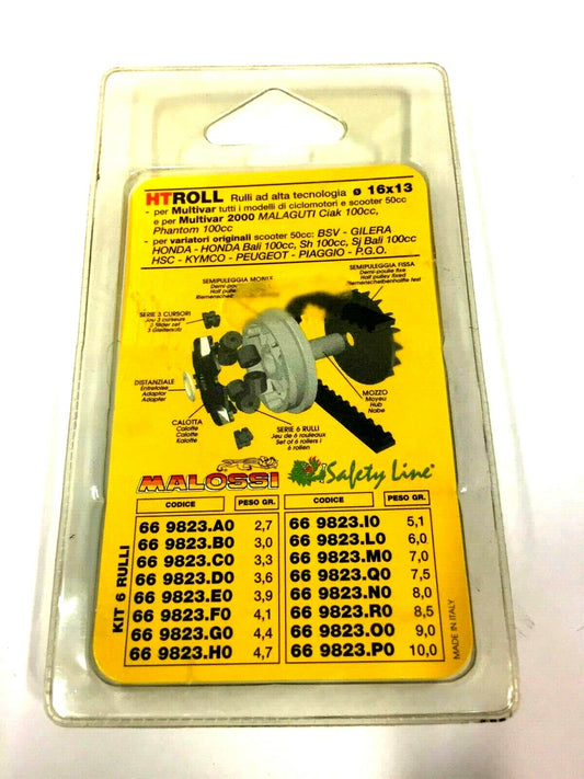 669823D0 KIT 6 RULLI  VARIATORE 16X13 GR.03,6 MALOSSI