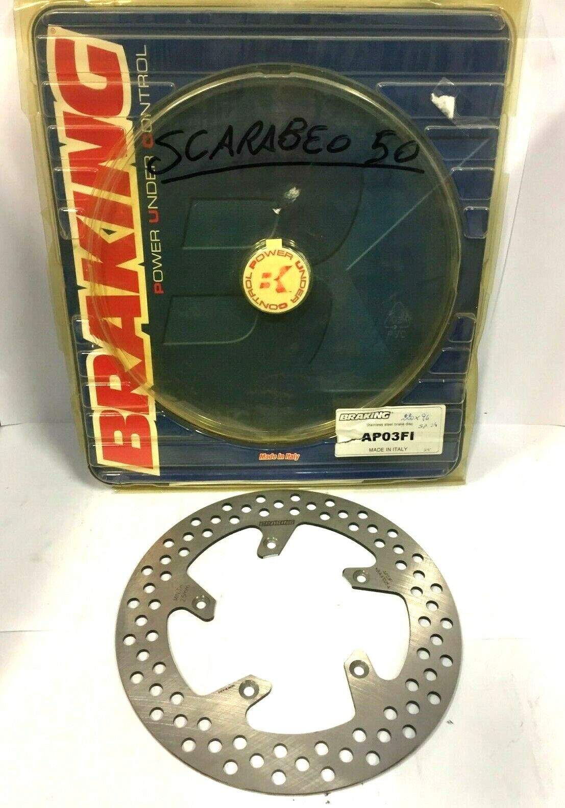 AP03FI FRONT BRAKE DISC BRAKING APRILIA SCARABEO 50 1994-1995-1996-1997