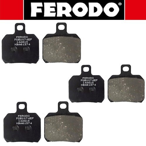 SERIE  PASTIGLIE FRENO ANTER.  E  POSTER.  PER PIAGGIO BEVERLY 500 DA 01 A 04  *
