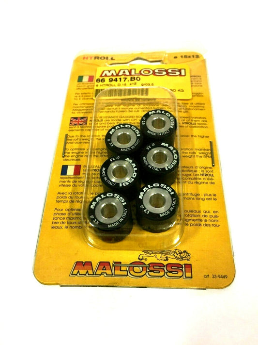 669417B0 KIT 6 RULLI VARIATORE 15X12 GR,3,5 MALOSSI APRILIA-BENELLI-LEM-MBK-BETA