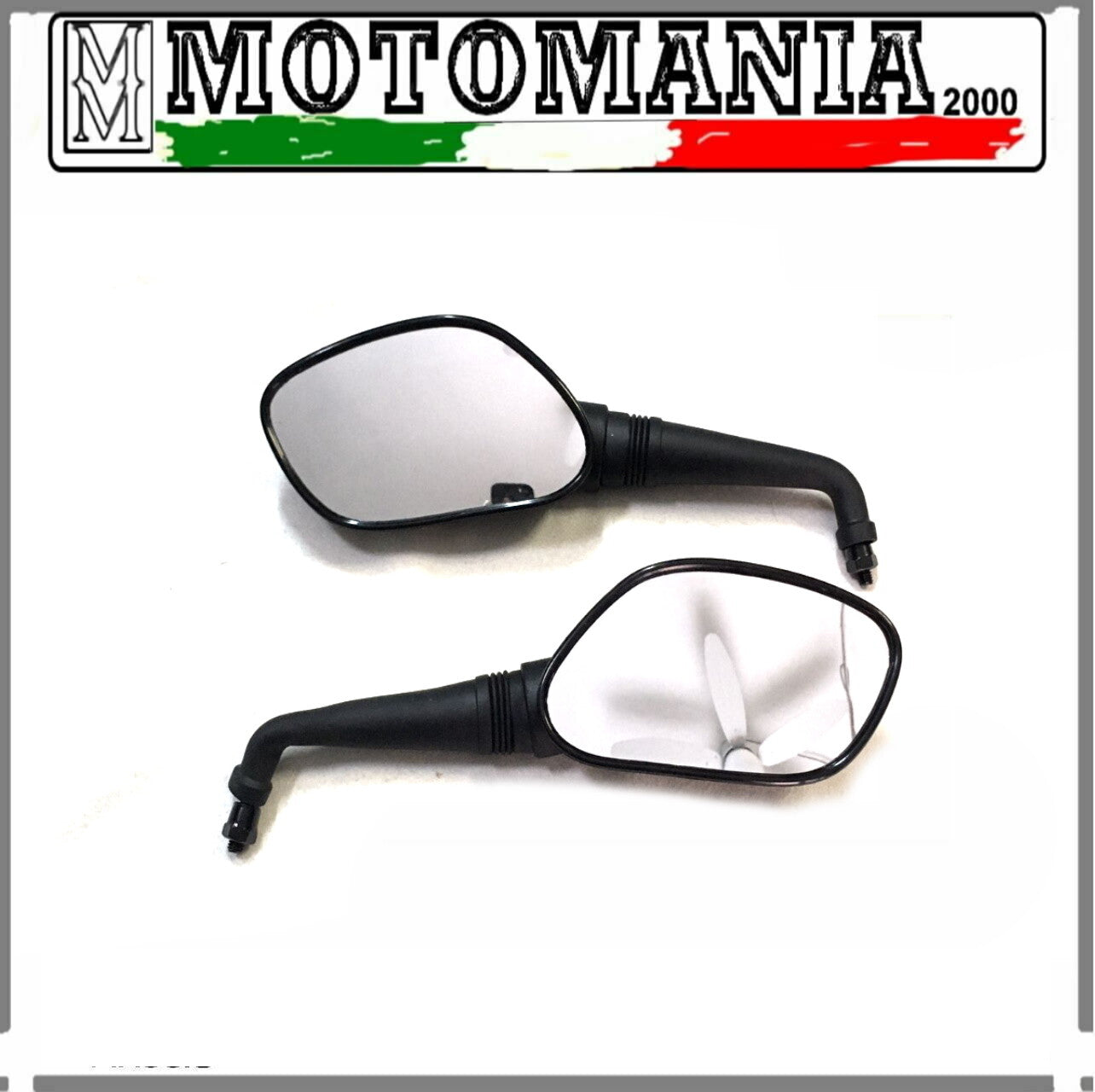 COPPIA SPECCHI RETROVISORI NERI SX E DX PER YAMAHA VERSITY 300 2003/2006