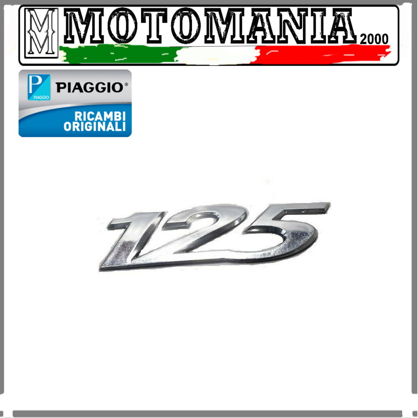 ORIGINAL PIAGGIO SHIELD SIDE STICKER FOR BEVERLY RST 125 04-07