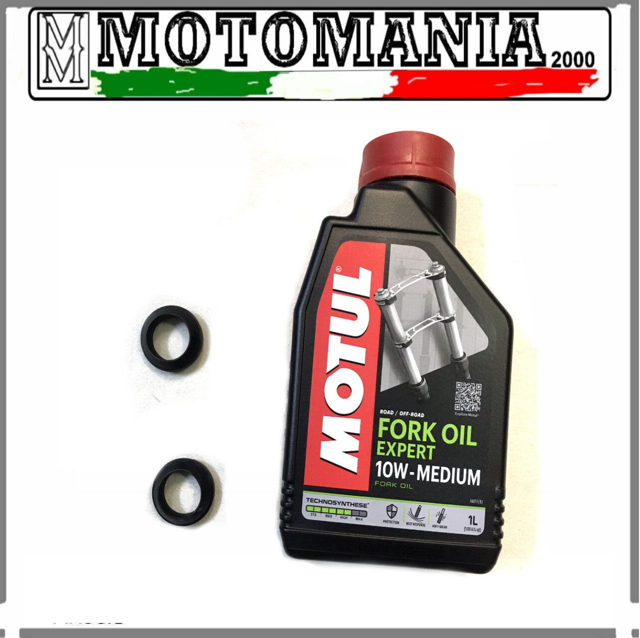 MOTUL 10W FORK DUST COVER + OIL KIT FOR GILERA PIAGGIO AND PEUGEOT SEE APPL