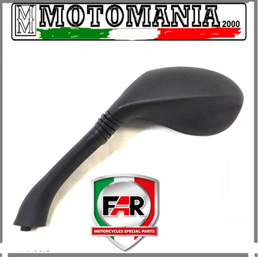 BLACK SX REARVIEW MIRROR FOR LEONARDO ST 125-150-250 FAR