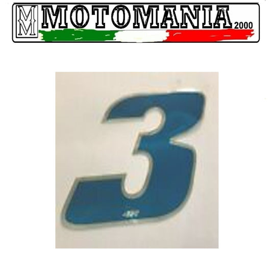 NUMBER 3 CELESTIAL STICKER WIDTH 10MM LENGTH 10MM *