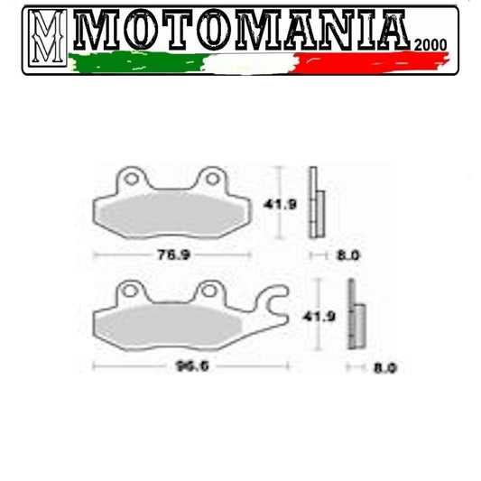 725SM1 PASTIGLIA FRENO POSTERIORE SEMI METALLICA CAGIVA KAWASAKI KYMCO TRIUMPH *