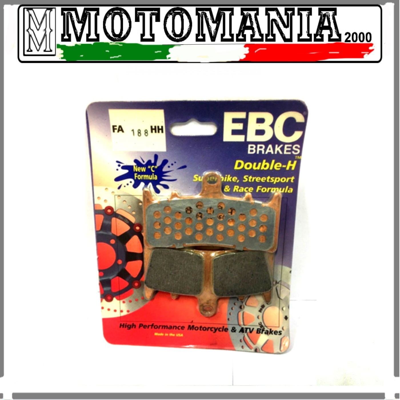 PAIR FRONT BRAKE PADS EBC SUZUKI GSX-R 1000 KAWASAKI ZRX 1200 R-S